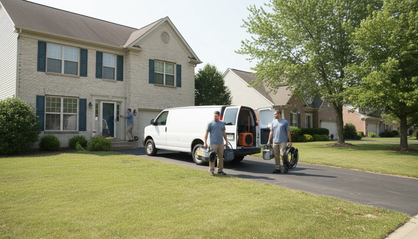 Emergency Water Extraction in New Lexington, Ohio